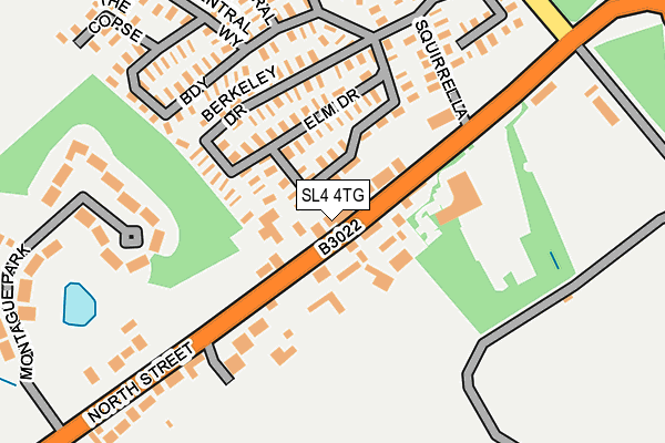 SL4 4TG map - OS OpenMap – Local (Ordnance Survey)