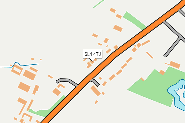 SL4 4TJ map - OS OpenMap – Local (Ordnance Survey)