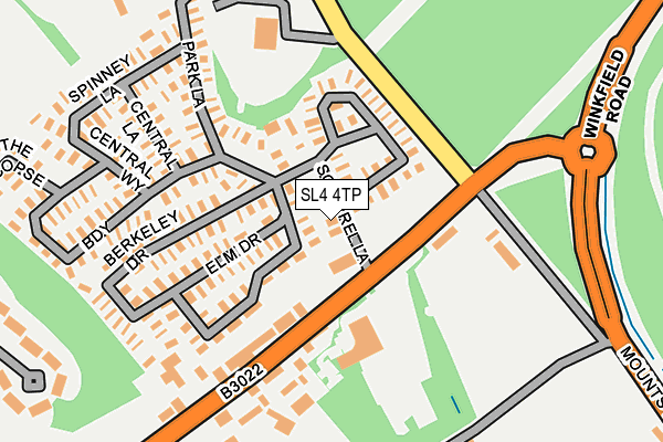 SL4 4TP map - OS OpenMap – Local (Ordnance Survey)