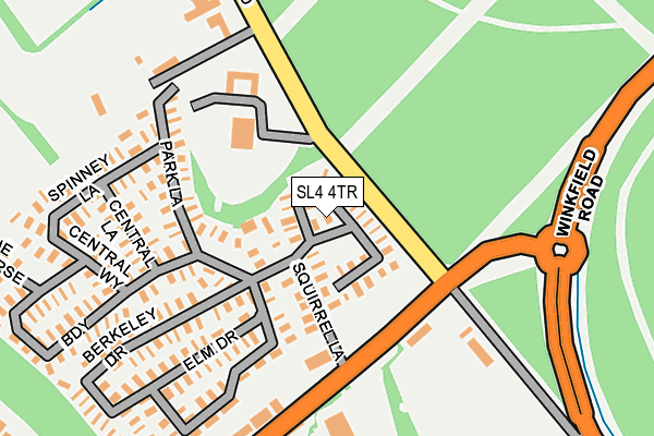 SL4 4TR map - OS OpenMap – Local (Ordnance Survey)