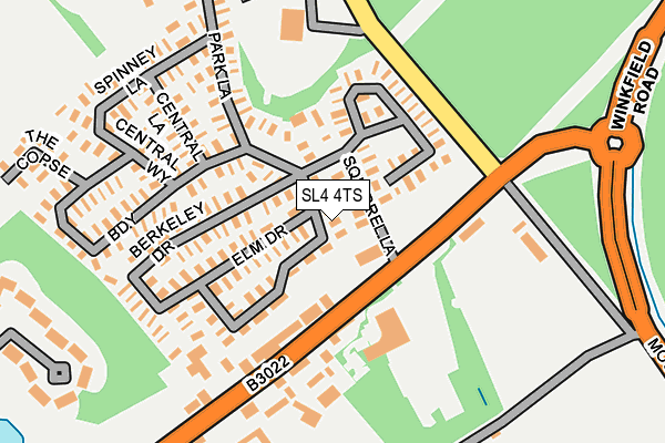 SL4 4TS map - OS OpenMap – Local (Ordnance Survey)