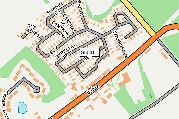 SL4 4TT map - OS OpenMap – Local (Ordnance Survey)
