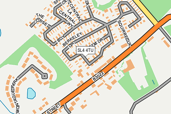 SL4 4TU map - OS OpenMap – Local (Ordnance Survey)