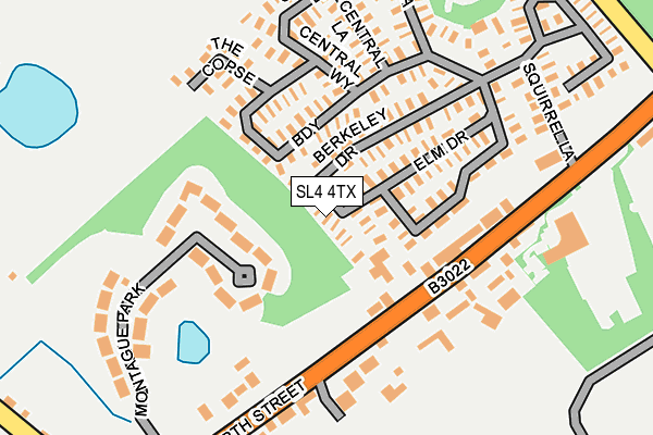 SL4 4TX map - OS OpenMap – Local (Ordnance Survey)