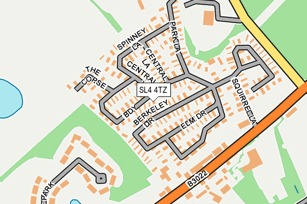SL4 4TZ map - OS OpenMap – Local (Ordnance Survey)