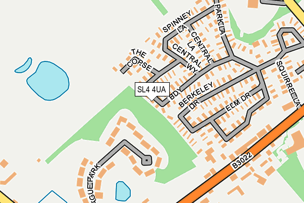 SL4 4UA map - OS OpenMap – Local (Ordnance Survey)