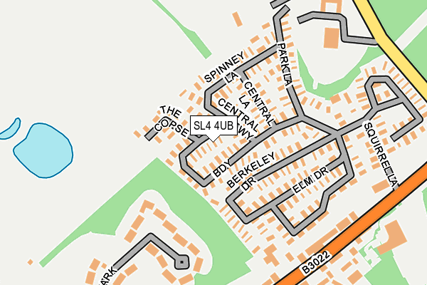 SL4 4UB map - OS OpenMap – Local (Ordnance Survey)