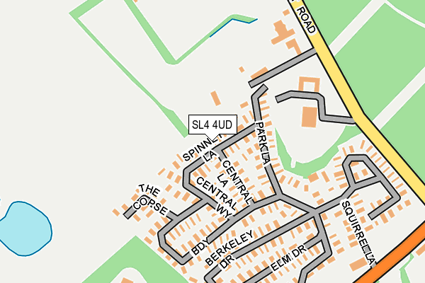 SL4 4UD map - OS OpenMap – Local (Ordnance Survey)