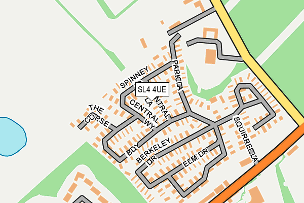 SL4 4UE map - OS OpenMap – Local (Ordnance Survey)