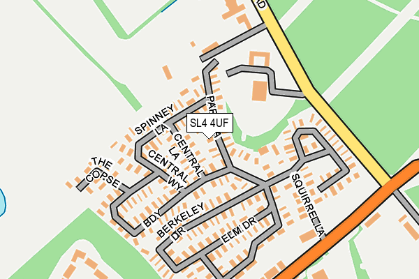 SL4 4UF map - OS OpenMap – Local (Ordnance Survey)