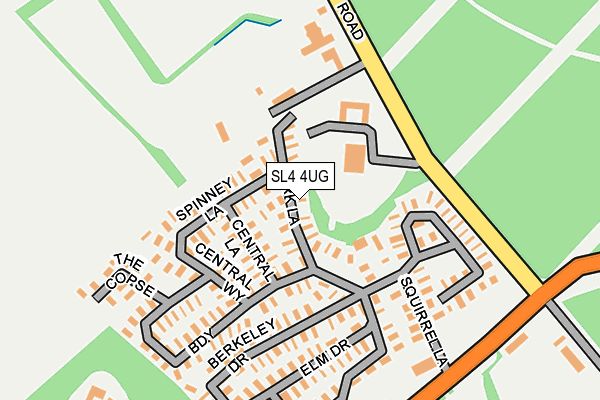 SL4 4UG map - OS OpenMap – Local (Ordnance Survey)