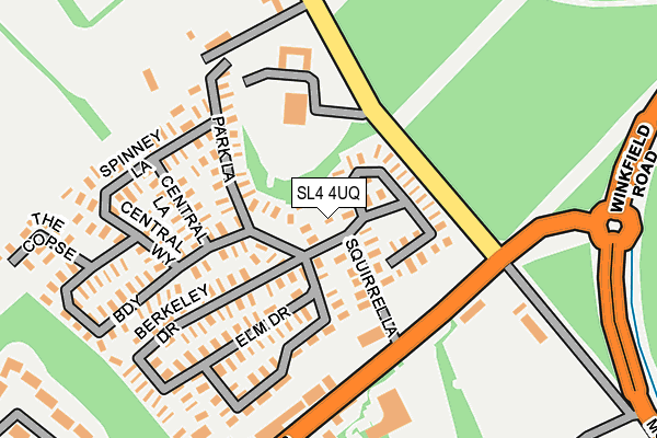 SL4 4UQ map - OS OpenMap – Local (Ordnance Survey)