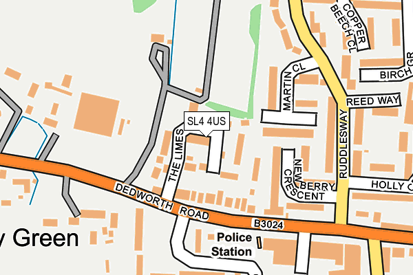 SL4 4US map - OS OpenMap – Local (Ordnance Survey)