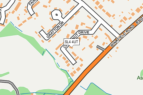 SL4 4UT map - OS OpenMap – Local (Ordnance Survey)