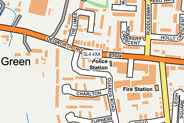 SL4 4XA map - OS OpenMap – Local (Ordnance Survey)