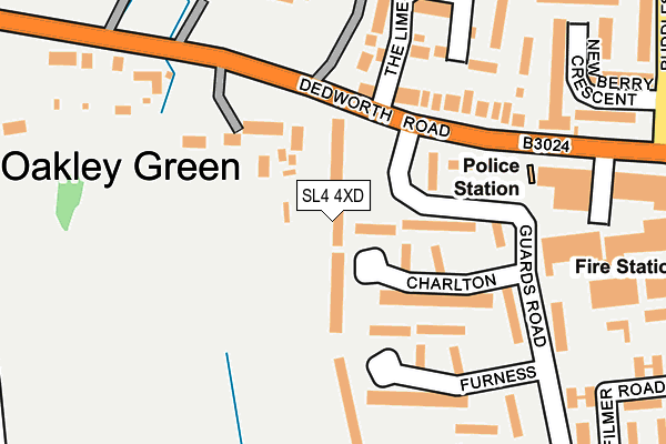 SL4 4XD map - OS OpenMap – Local (Ordnance Survey)