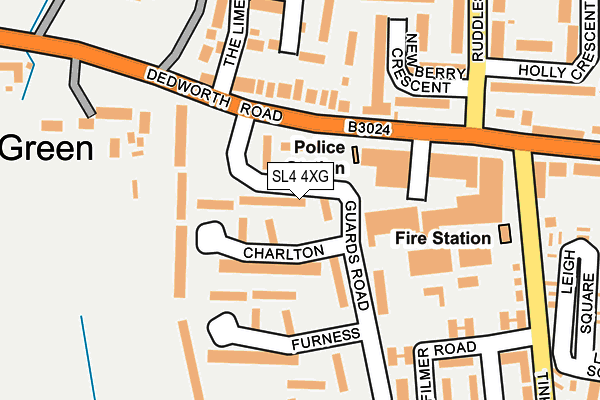 SL4 4XG map - OS OpenMap – Local (Ordnance Survey)