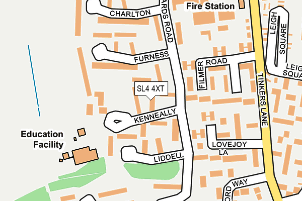 SL4 4XT map - OS OpenMap – Local (Ordnance Survey)