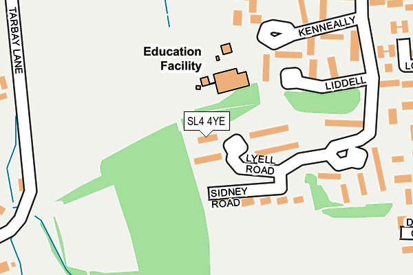 SL4 4YE map - OS OpenMap – Local (Ordnance Survey)