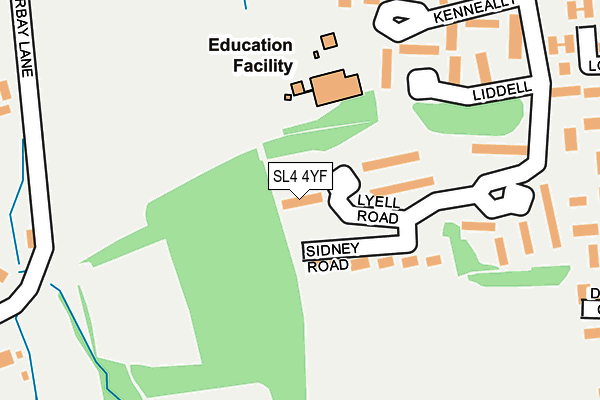 SL4 4YF map - OS OpenMap – Local (Ordnance Survey)