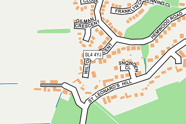 SL4 4YJ map - OS OpenMap – Local (Ordnance Survey)
