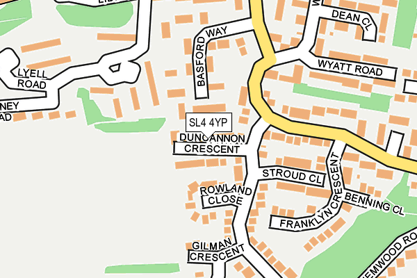 SL4 4YP map - OS OpenMap – Local (Ordnance Survey)