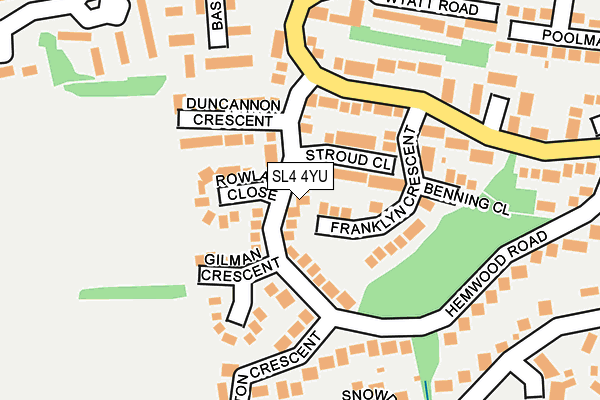 SL4 4YU map - OS OpenMap – Local (Ordnance Survey)