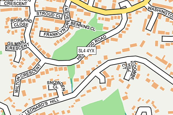 SL4 4YX map - OS OpenMap – Local (Ordnance Survey)