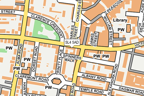 SL4 5AD map - OS OpenMap – Local (Ordnance Survey)