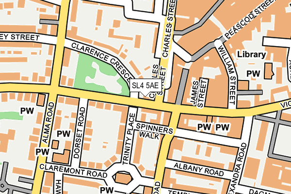 SL4 5AE map - OS OpenMap – Local (Ordnance Survey)