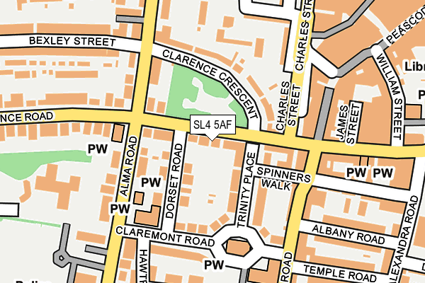 SL4 5AF map - OS OpenMap – Local (Ordnance Survey)