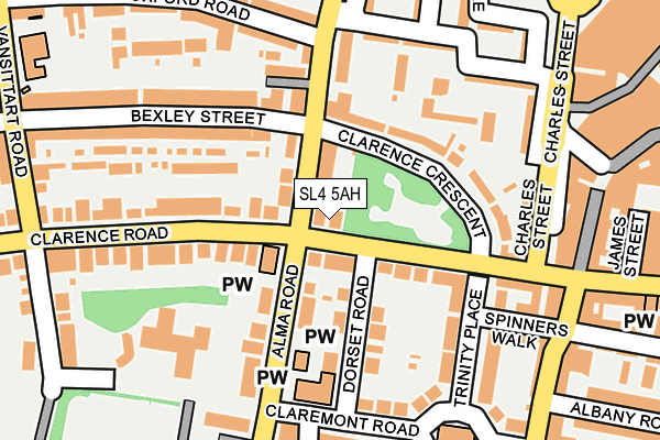 SL4 5AH map - OS OpenMap – Local (Ordnance Survey)