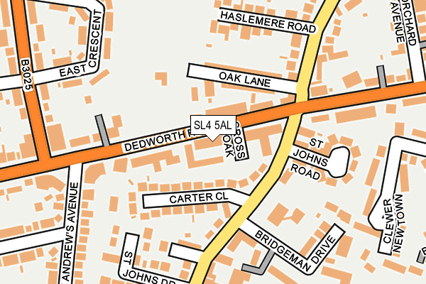 SL4 5AL map - OS OpenMap – Local (Ordnance Survey)