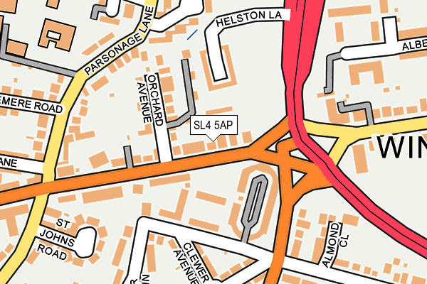 SL4 5AP map - OS OpenMap – Local (Ordnance Survey)