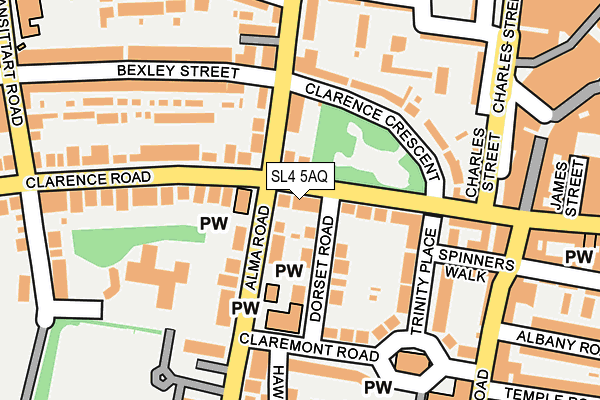 Map of 24 CLARENCE ROAD LIMITED at local scale