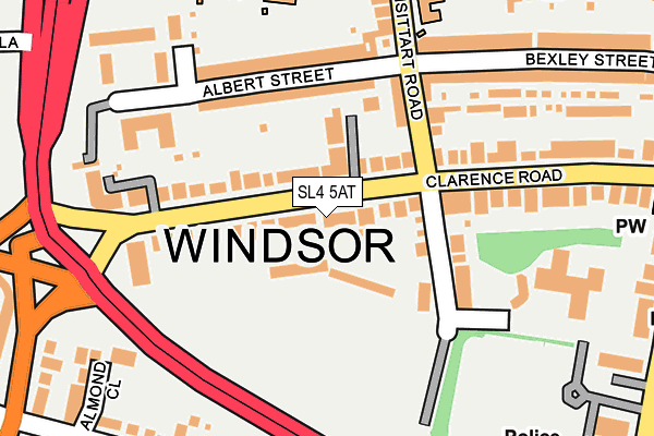 SL4 5AT map - OS OpenMap – Local (Ordnance Survey)