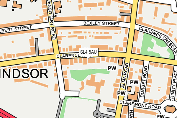 SL4 5AU map - OS OpenMap – Local (Ordnance Survey)