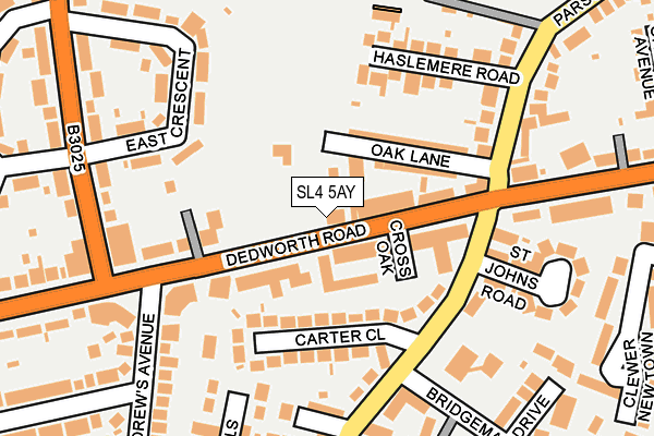 SL4 5AY map - OS OpenMap – Local (Ordnance Survey)