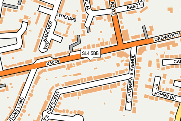 SL4 5BB map - OS OpenMap – Local (Ordnance Survey)
