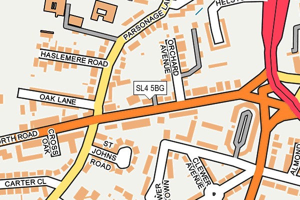 SL4 5BG map - OS OpenMap – Local (Ordnance Survey)