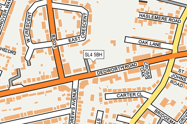 SL4 5BH map - OS OpenMap – Local (Ordnance Survey)