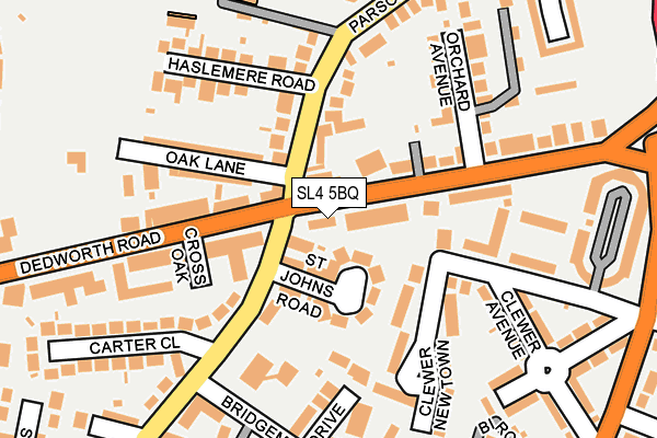 SL4 5BQ map - OS OpenMap – Local (Ordnance Survey)