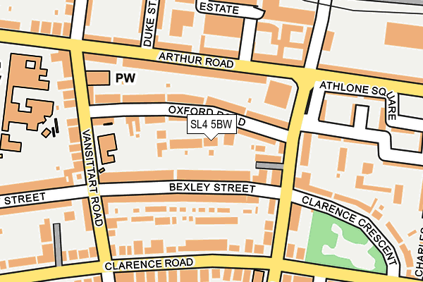 SL4 5BW map - OS OpenMap – Local (Ordnance Survey)