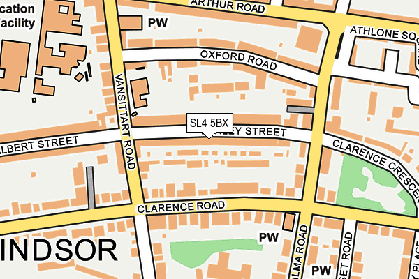 SL4 5BX map - OS OpenMap – Local (Ordnance Survey)