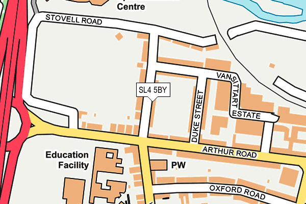 SL4 5BY map - OS OpenMap – Local (Ordnance Survey)