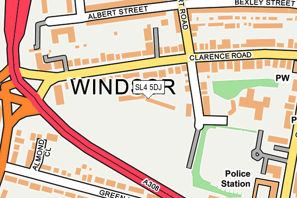 SL4 5DJ map - OS OpenMap – Local (Ordnance Survey)