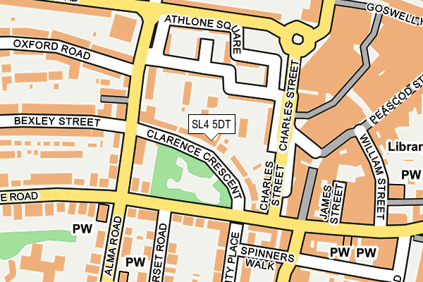 SL4 5DT map - OS OpenMap – Local (Ordnance Survey)