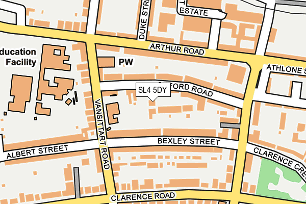 SL4 5DY map - OS OpenMap – Local (Ordnance Survey)