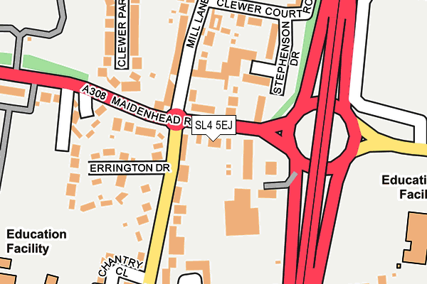 SL4 5EJ map - OS OpenMap – Local (Ordnance Survey)