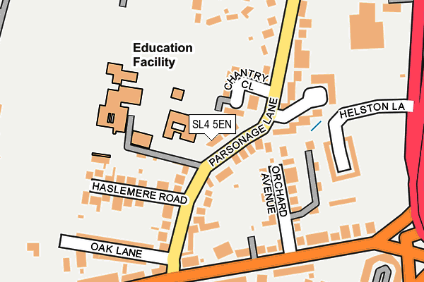 SL4 5EN map - OS OpenMap – Local (Ordnance Survey)